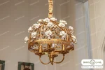 لوستر پذیرایی و اتاق خواب مدل سبدی با گل باروس 5 (3)