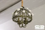 لوستر پذیرایی و اتاق خواب مدل سبدی با گل باروس 5 (7)