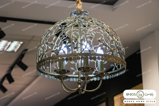 لوستر پذیرایی و اتاق خواب مدل سبدی ساده باروس (3)