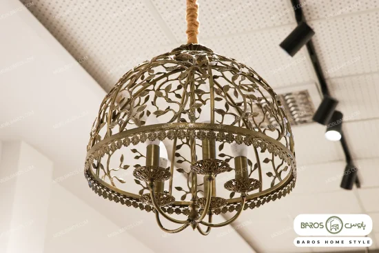 لوستر پذیرایی و اتاق خواب مدل سبدی ساده باروس (4)