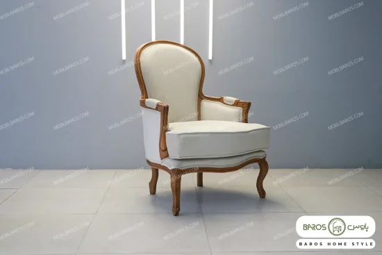 مبل راحتی کلاسیک ال و روما پلاس باروس 85 (1)