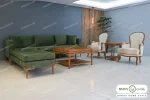 مبل راحتی کلاسیک ال و روما پلاس باروس 85 (2)