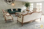 مبل کلاسیک جدید ۲۰۲۳ رومینا و چستر پارچه سبز خرید مبل باروس 10 11 (14)