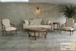 مبل کلاسیک جدید ۲۰۲۳ رومینا و چستر پارچه سبز خرید مبل باروس 10 11 (5)
