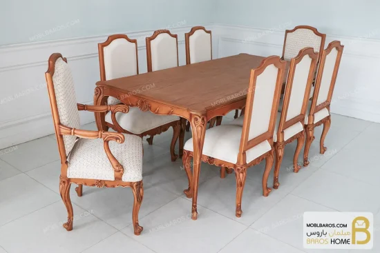 میز ناهارخوری رومینا کد ۶ خرید ناهارخوری باروس 77 (3)