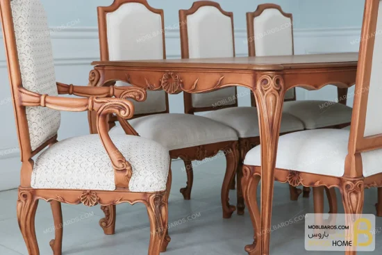 میز ناهارخوری رومینا کد ۶ خرید ناهارخوری باروس 77 (4)