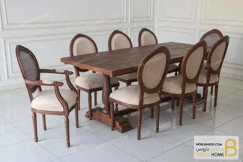 میز ناهارخوری چوبی بهناز کد ۲ خرید میز ناهارخوری باروس (3)