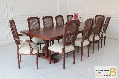 میز ناهارخوری چوبی دکورا سفارشی خرید ناهارخوری باروس 56 (1)