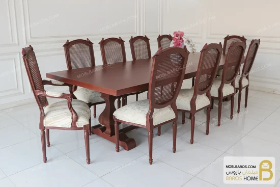 میز ناهارخوری چوبی دکورا سفارشی خرید ناهارخوری باروس 56 (1)
