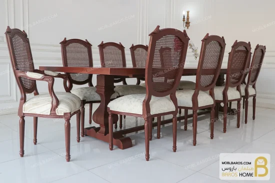 میز ناهارخوری چوبی دکورا سفارشی خرید ناهارخوری باروس 56 (2)