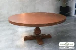 میز ناهارخوری چوبی گرد دکورا با صندلی گندم خرید مبل باروس 29291 (3)