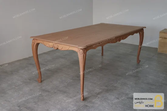 میز ناهارخوری کلاسیک منبتی رومینا با صندلی کینگ و راشل کد ۳ باروس 4 (4)