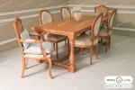 میز ناهارخوری ۶ نفره راشل با صندلی ترکیبی خرید باروس (2)