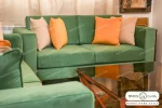 مبل راحتی سبز نیم ست سفارشی سپند