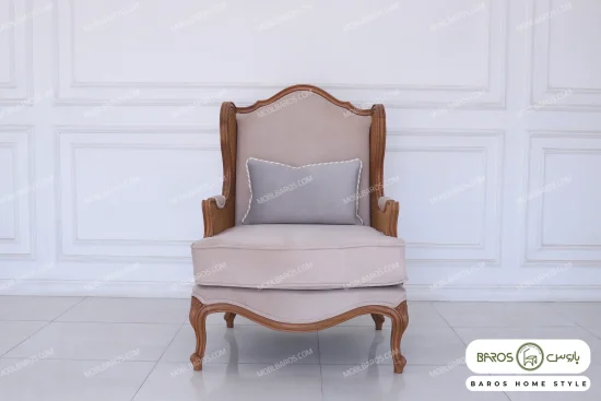 مبل تک نفره کویین حصیری خرید مبل باروس 59593 (1)