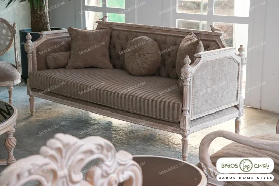 مبل نئوکلاسیک ۱۲ نفره ترکیبی ابزاری کاجی کینگ خرید باروس 56 (3)