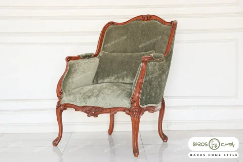 مبل تک نفره نئوکلاسیک سپند کد ۱
