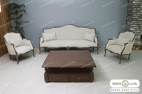 مبل نیم ست کلاسیک لورنزو خرید مبل باروس 5 (6)