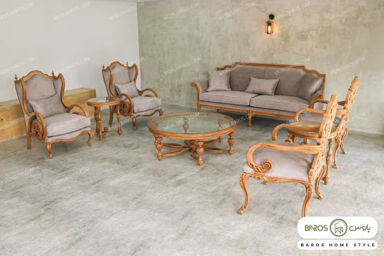 مبل کلاسیک کینگ و کاناپه کارن کد ۲ خرید باروس 5 (2)