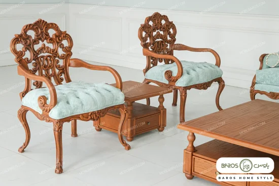 مبل کلاسیک ۷ نفره کینگ و رومینا کد ۲ خرید باروس 5 (3)