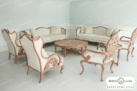 مبل ۱۰ نفره نئوکلاسیک ترکیبی ابزاری و کینگ خرید باروس 5 (6)