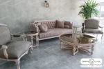 مدل مبل نئوکلاسیک ۵ نفره کاجی و تک ایتالیایی لورنزو خرید مبل باروس 5 (2)