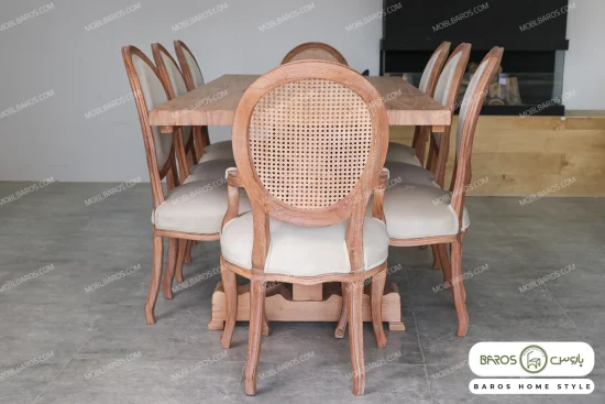 میز ناهارخوری چوبی کلاسیک مدل دکورا کد ۵ خرید باروس 5 (3)