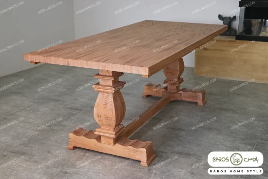 میز ناهارخوری چوبی کلاسیک مدل دکورا کد ۵ خرید باروس 5 (7)