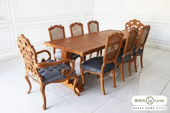 میز ناهارخوری کلاسیک دکورا و چپندر کینگ خرید باروس 7 (3)
