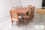 میز ناهارخوری کلاسیک مدل ابزاری فرانسوی با صندلی رومینا کد ۲ (1)