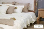 روتختی مدل شاین دو نفره جذاب و زیبا به همراه 2 کوسن چین دار خرید مبل باروس 1016 (1)