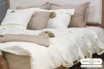 روتختی مدل شاین دو نفره جذاب و زیبا به همراه 2 کوسن چین دار خرید مبل باروس 1016 (2)