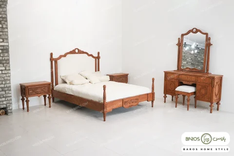 سرویس خواب کلاسیک منبتی سوفیا کد ۳ خرید باروس 9 (2)