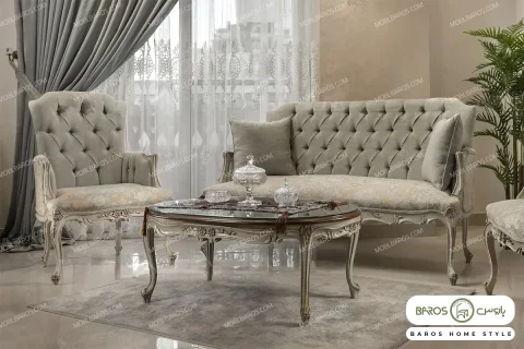 مبل نئوکلاسیک جدید و سفارشی داماک خرید باروس 4 (2)