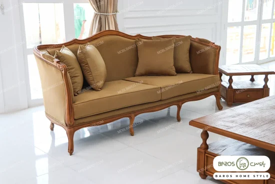 مبل نئوکلاسیک راشل پلاس و راحتی چستر کد ۳ خرید مبل باروس 456 (11)