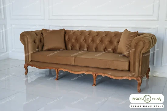 مبل نئوکلاسیک راشل پلاس و راحتی چستر کد ۳ خرید مبل باروس 456 (8)