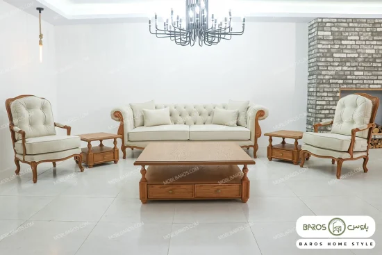 مبل کلاسیک رومینا و چستر نیکا کد ۳ خرید باروس 4 (1)