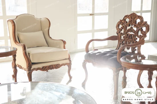 مبل کلاسیک رومینا و کینگ و چستر نیکا خرید مبل باروس 1014 (3)