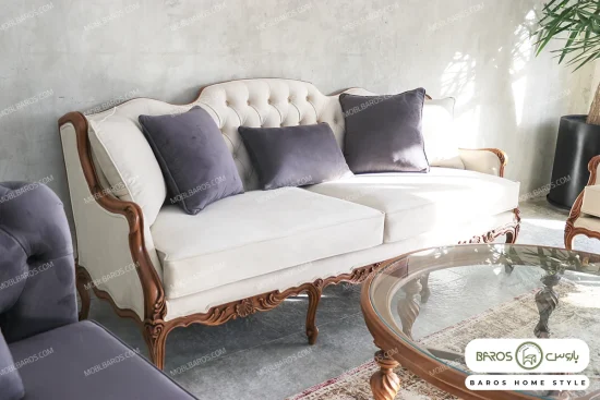 مبل کلاسیک رومینا و کینگ و چستر نیکا خرید مبل باروس 1014 (4)