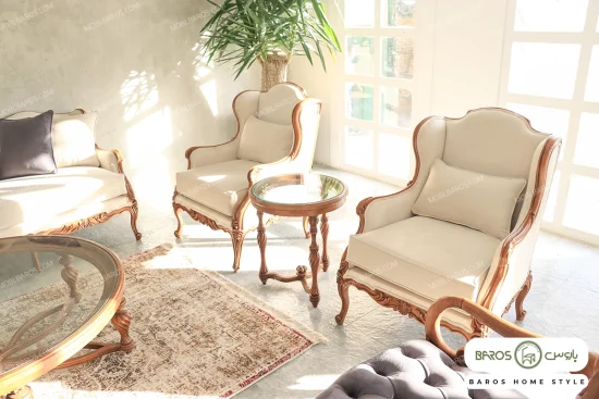 مبل کلاسیک رومینا و کینگ و چستر نیکا خرید مبل باروس 1014 (5)