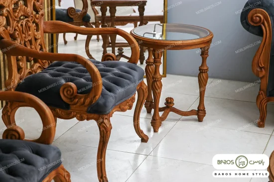 مبل کلاسیک رومینا و کینگ و چستر نیکا خرید مبل باروس 56 (6)