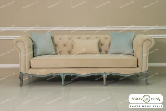مبل کلاسیک ۱۰ نفره گندم، چستر روما و فرانسوی خرید باروس (4)