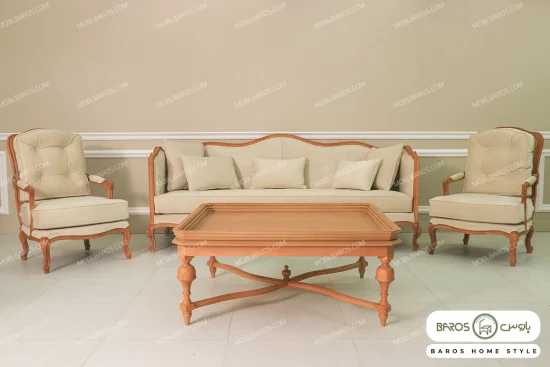 مبل کلاسیک ۱۰ نفره گندم، چستر روما و فرانسوی خرید باروس (7)
