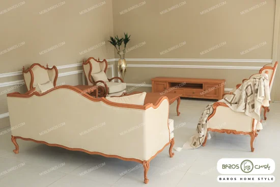 مبل کلاسیک ۷ نفره کینگ و رومینا کد ۳ خرید باروس (6)