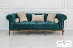 مبل کلاسیک ۸ نفره کاجی و راحتی چستر و فرانسوی خرید باروس 56 (11)