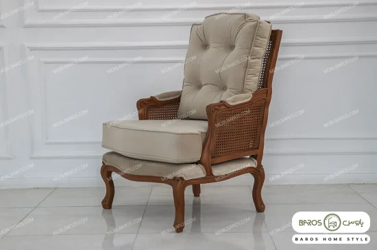 مبل کلاسیک ۸ نفره کاجی و راحتی چستر و فرانسوی خرید باروس 56 (6)