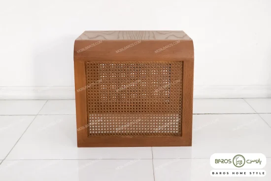میز جلو مبلی و عسلی چوبی حصیری پوکو کد ۲ باروس11 (3)