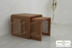 میز جلومبلی و عسلی چوبی حصیری پوکو کد ۲ خرید باروس (4)