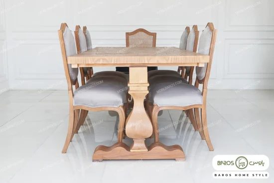 میز ناهارخوری چوبی دکورا کد ۶ خرید مبل باروس 56 (3)