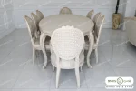 میز ناهارخوری کلاسیک و چوبی مدل لورنزو کد ۶ خرید باروس 45 (3)